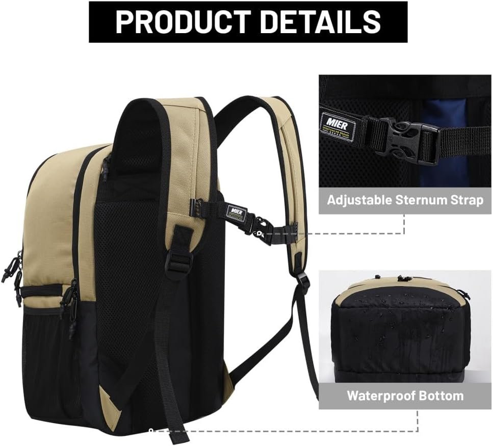 MIER Mochila térmica 2 en 1 aislada para hombres y mujeres, - Imagen 5