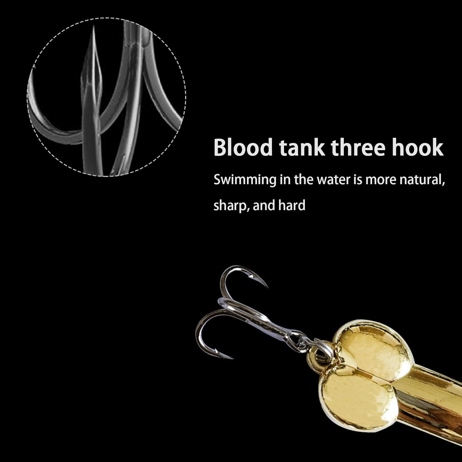 4Pcs Funny Fishing Lures, Top Water Bass Fishing Lure, Bass - Imagen 6