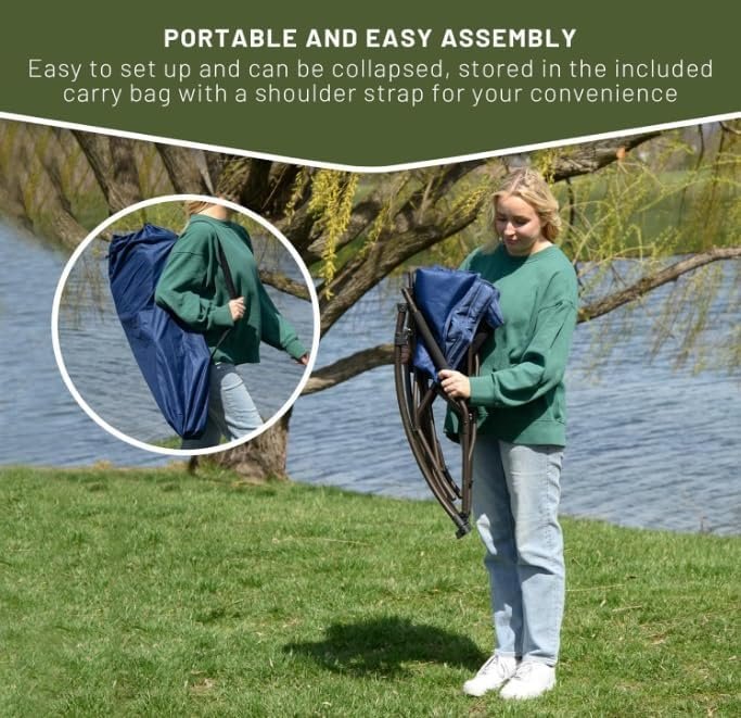 Timber Ridge Catalpa - Reposera y mecedora azul - Imagen 6