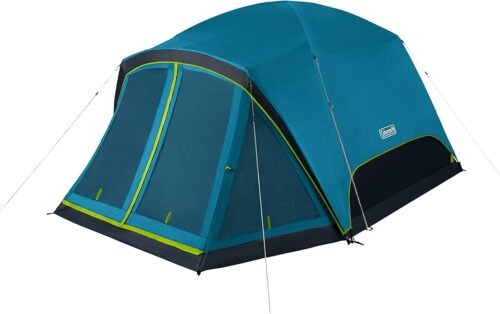 Coleman Skydome Dark Room Camping Tent with Screen Porch & 5