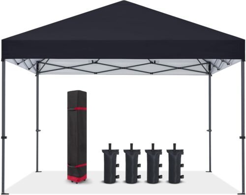 COOSHADE - Tienda de campaña plegable con patas rectas, refu