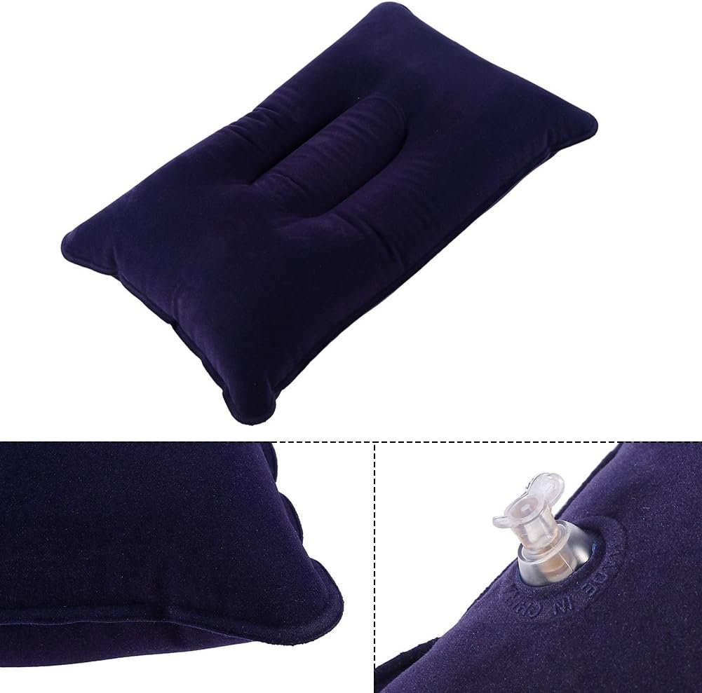 Almohada de camping, plegable ultraligera, almohada inflable - Imagen 4