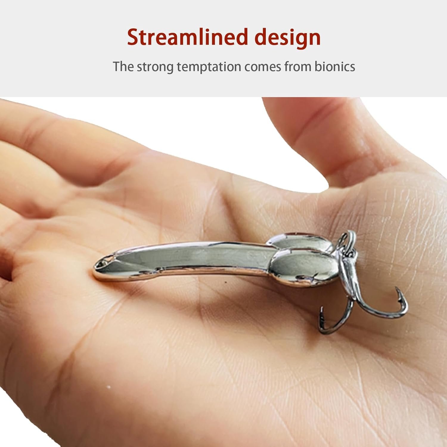 4Pcs Funny Fishing Lures, Top Water Bass Fishing Lure, Bass - Imagen 4