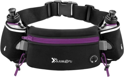 Cinturón para correr con botellas de agua (2 x 5.9 fl oz), c