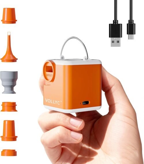 Bomba de aire portátil para inflables, mini bomba de colchón