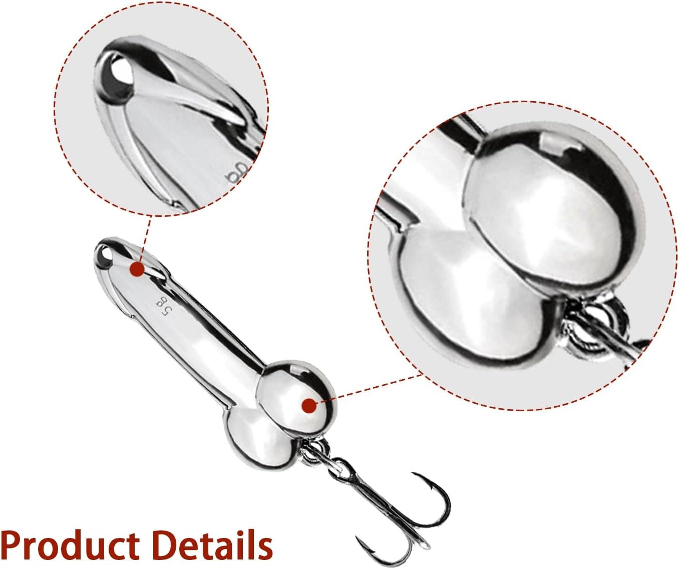 4Pcs Funny Fishing Lures, Top Water Bass Fishing Lure, Bass - Imagen 3