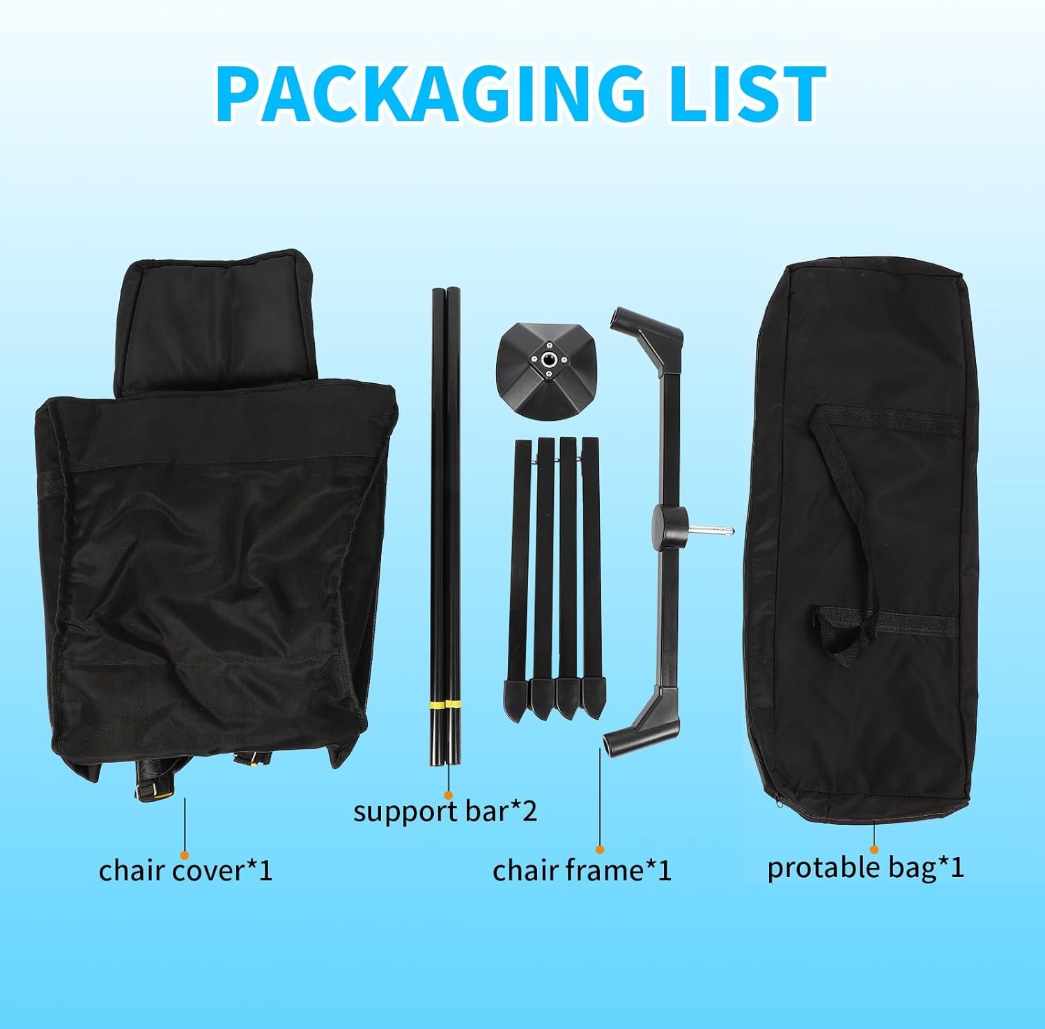 FAHKNS Hamaca silla de camping, silla giratoria de 360° con - Imagen 7