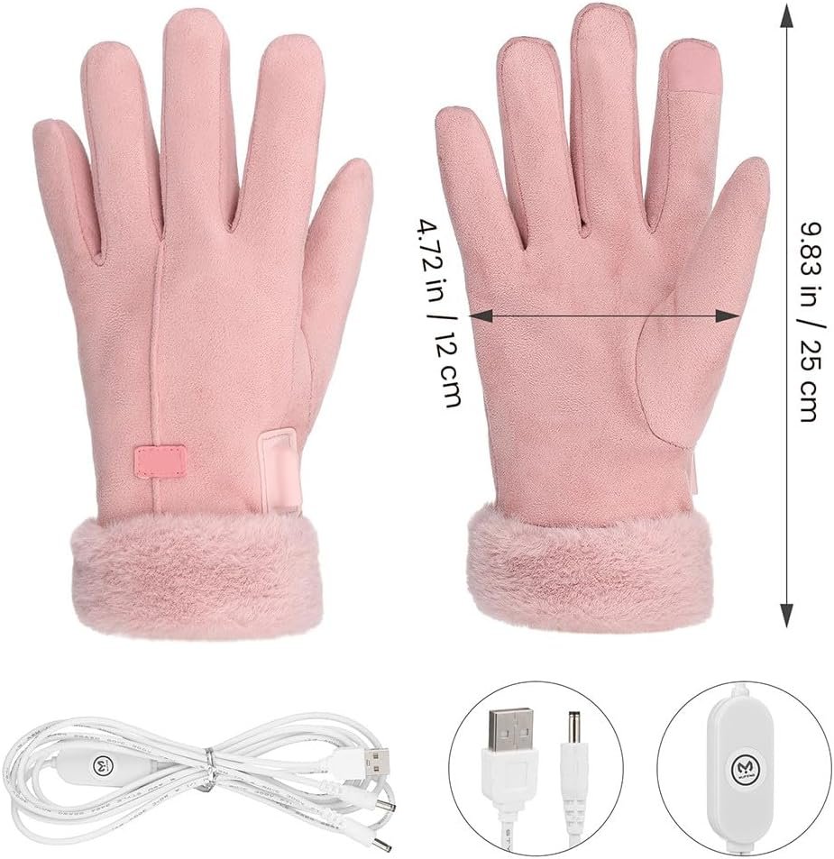 Veemoon USB Heated Gloves Winter Warm Fleece Gloves Waterpro - Imagen 3