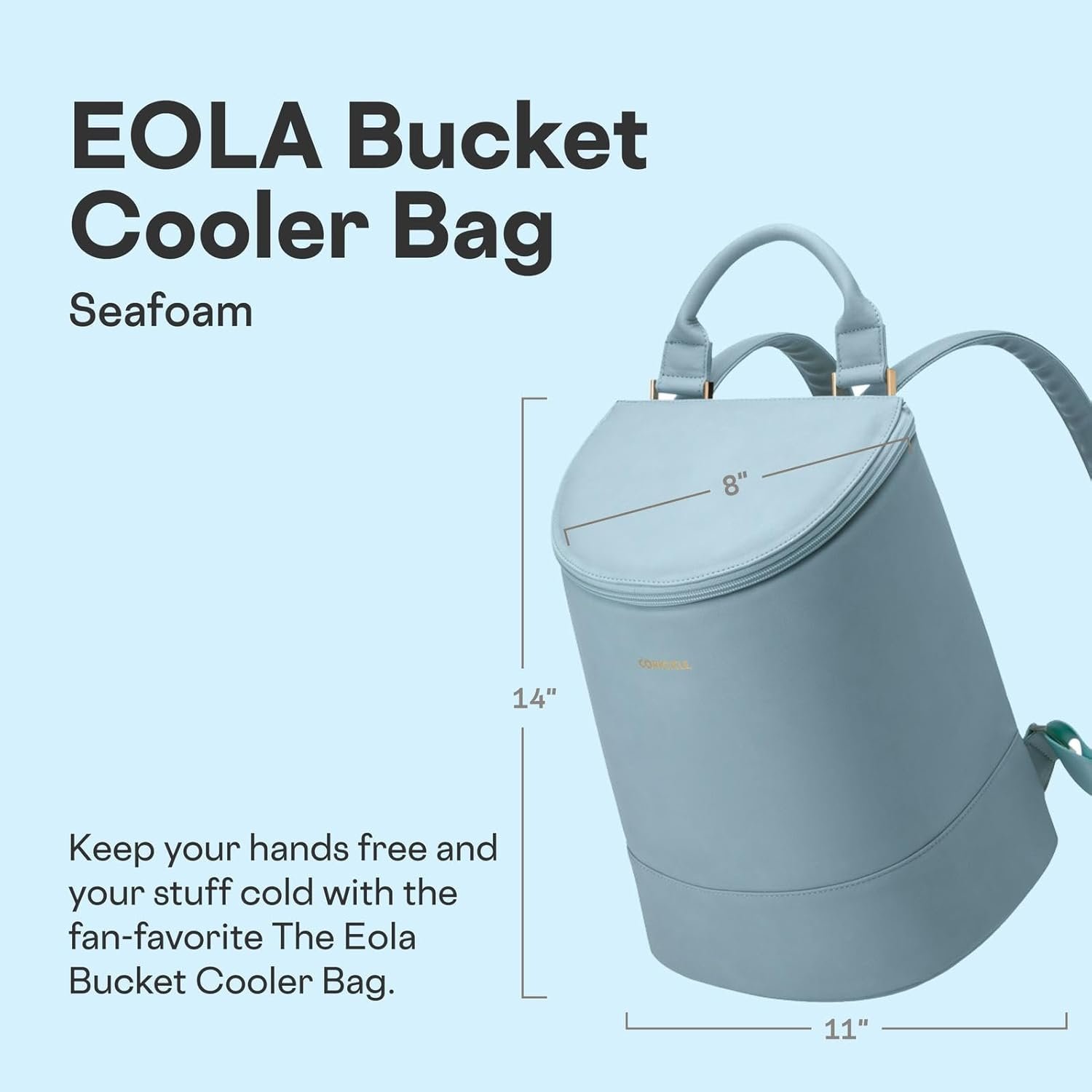 Corkcicle EOLA Mochila enfriadora, bolsa aislante impermeabl - Imagen 3