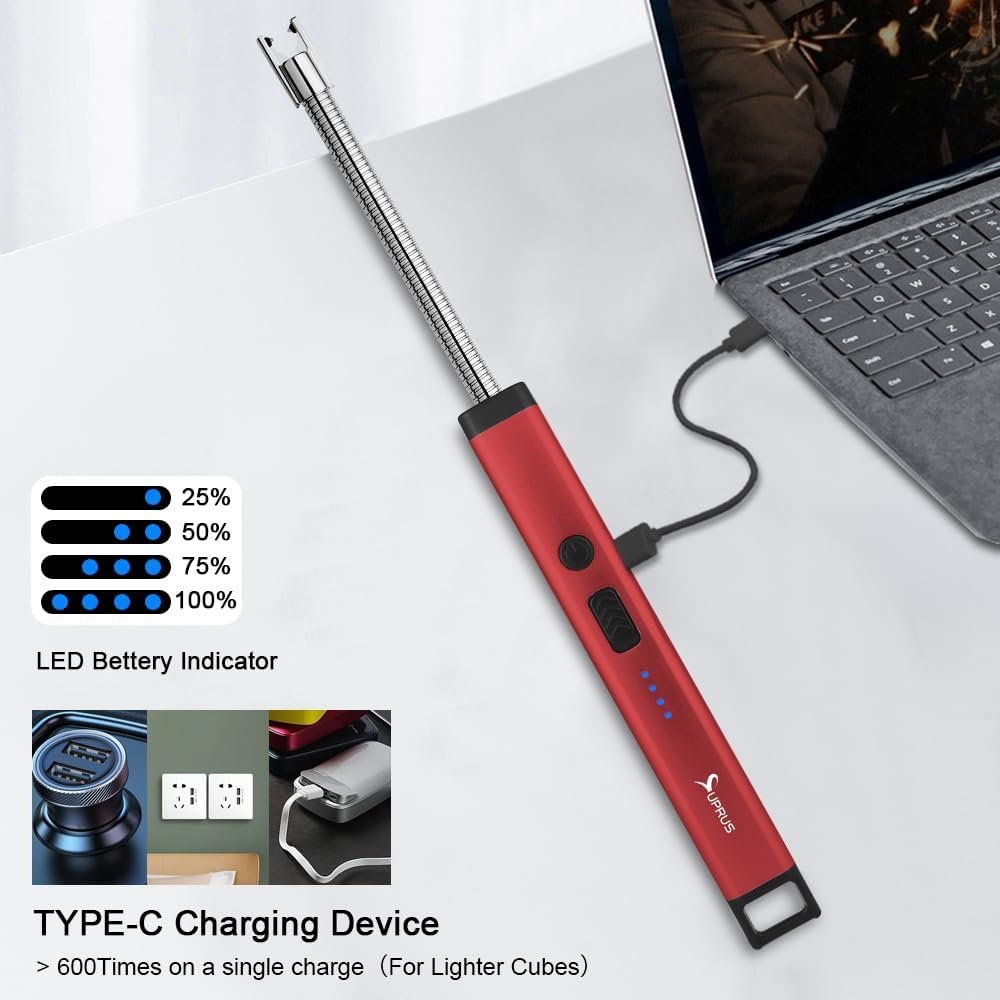 SUPRUS Encendedor de vela recargable Arco eléctrico Triple S - Imagen 5