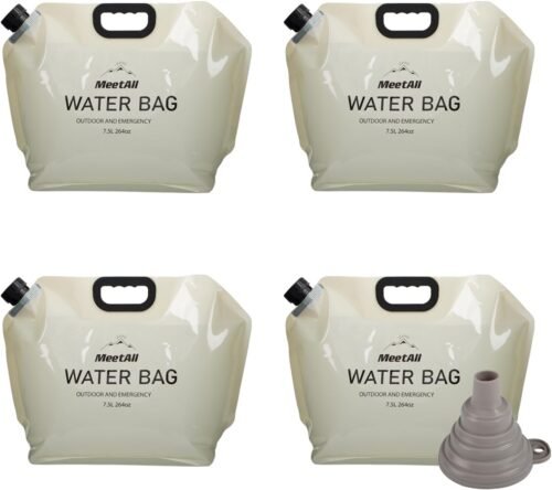 meetall Bolsa de agua plegable portátil de 7.5 litros: la el