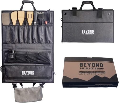 Organizador de cocina de campamento y kit de utensilios - Ju