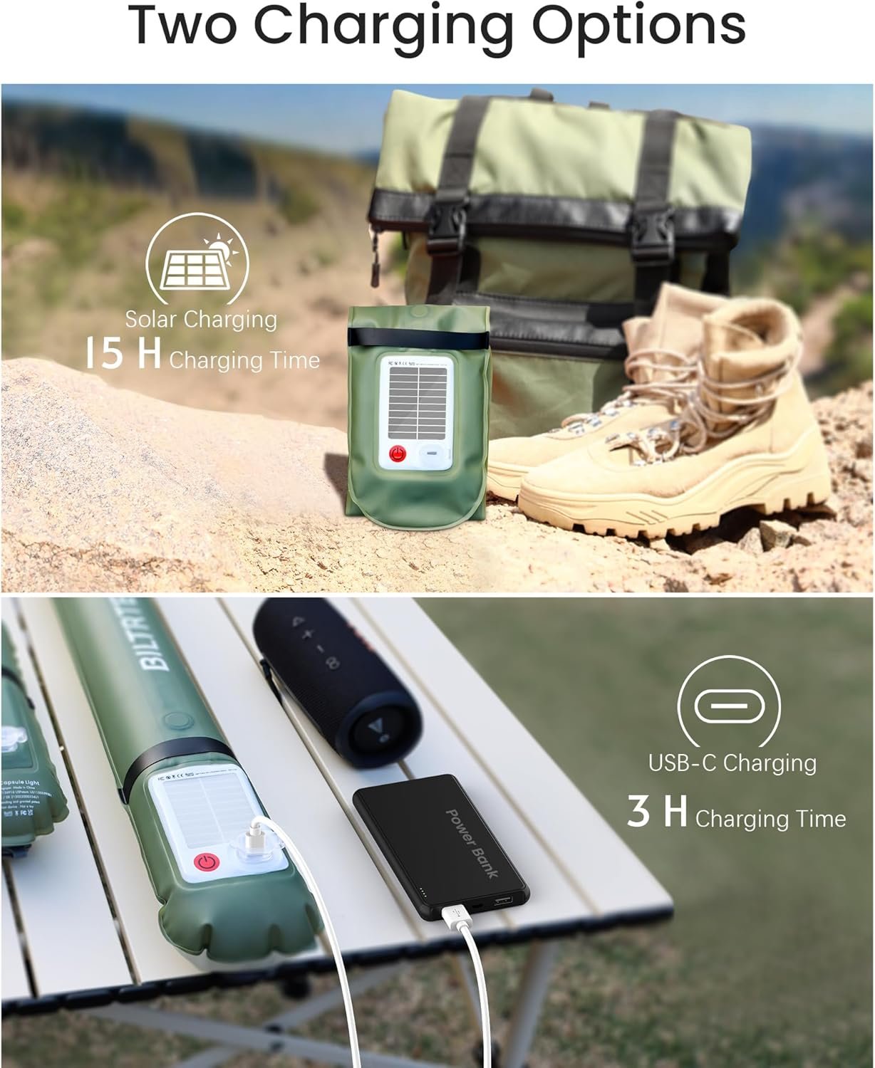 Linterna solar para campamento, luz de emergencia para corte - Imagen 6