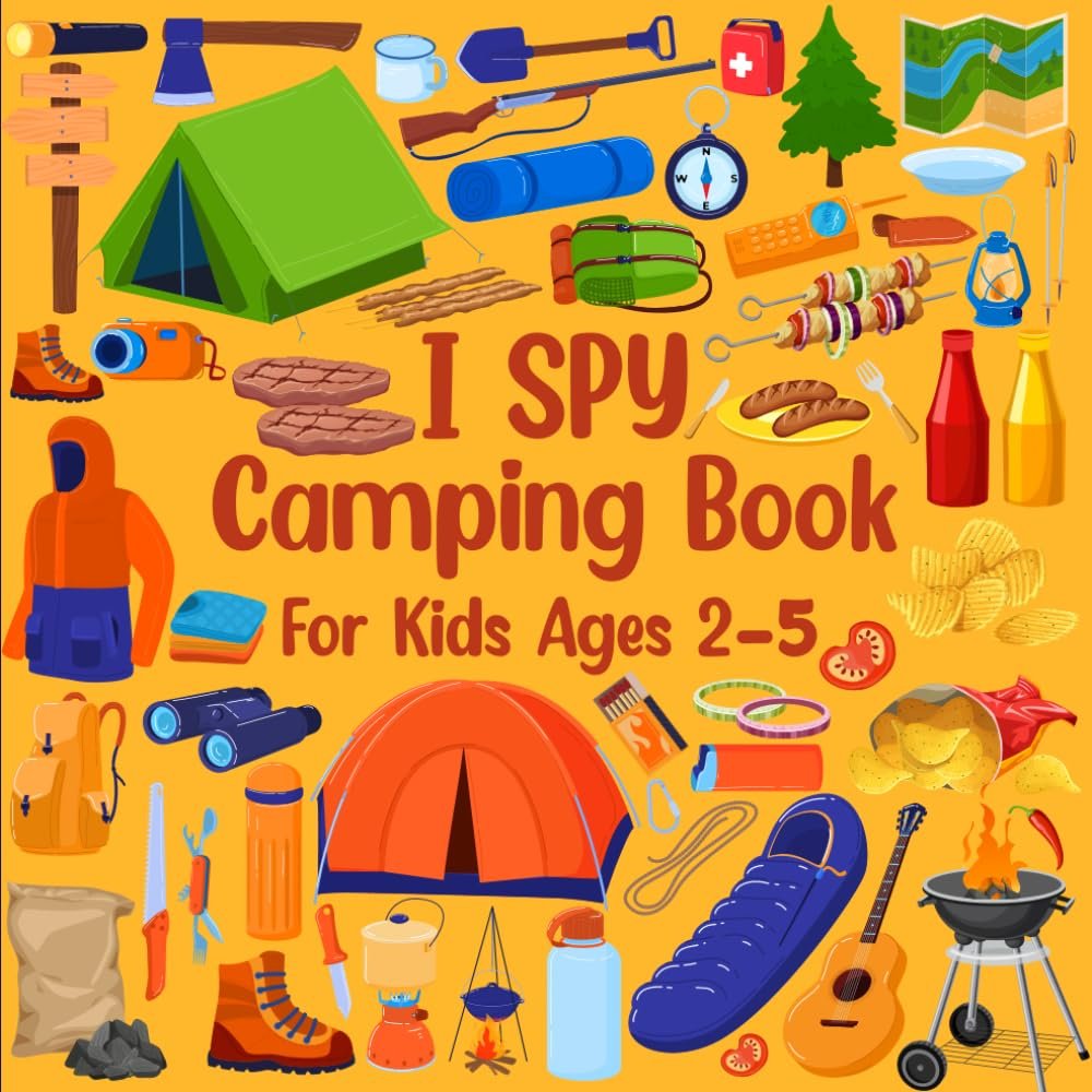 I Spy Camping Book For Kids Ages 2-5: Learn The Alphabet Cam