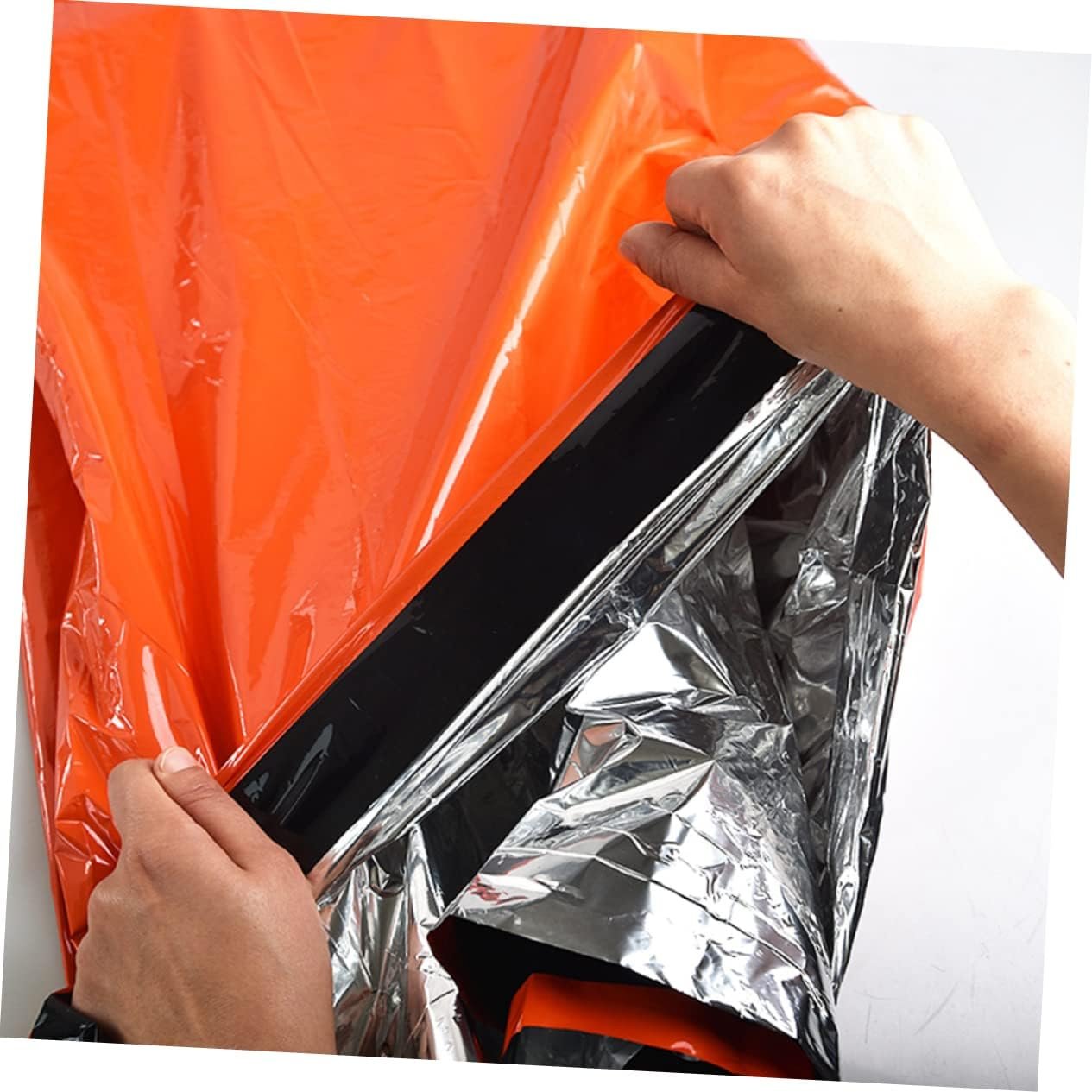 Supervivencia doble saco de dormir térmico bolsa de camping - Imagen 5