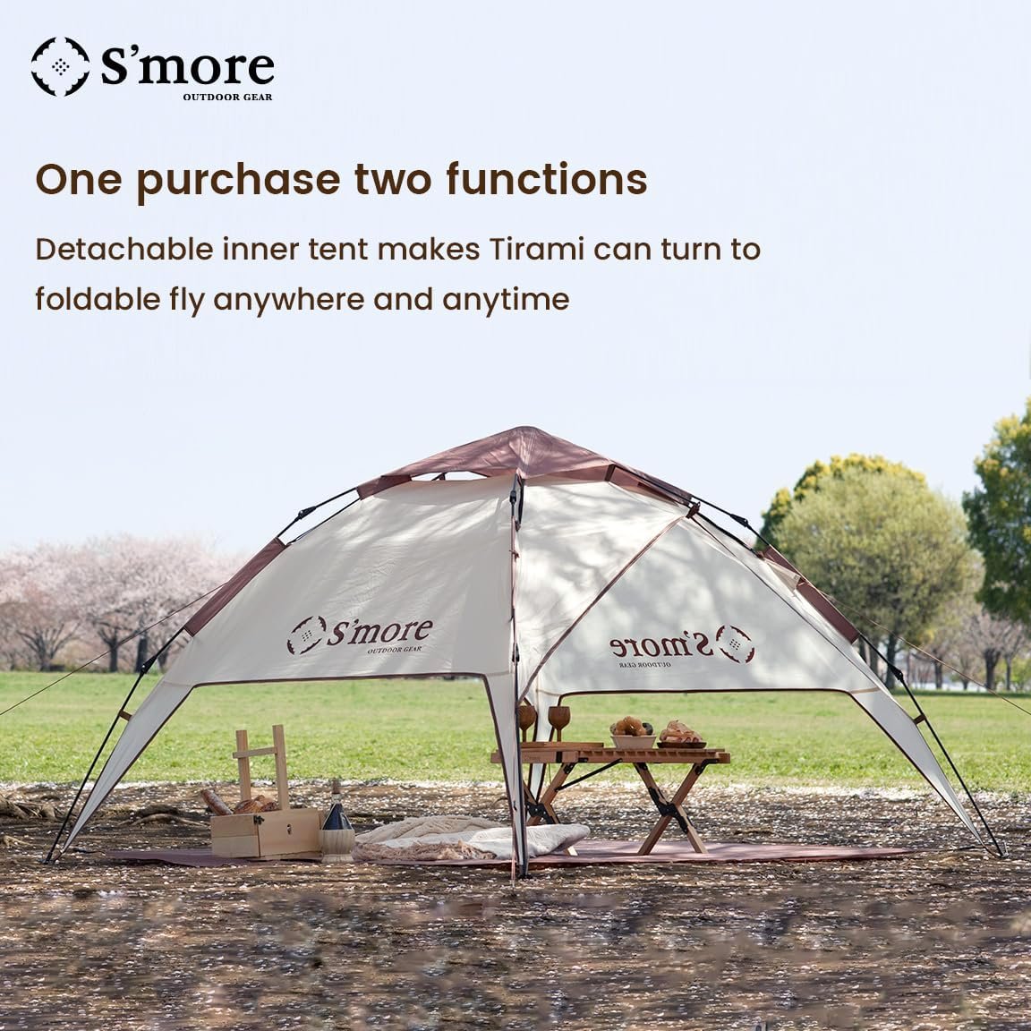 S'More 1/2 Person Beach Tent, Lightweight & Easy Set Up Pop - Imagen 4