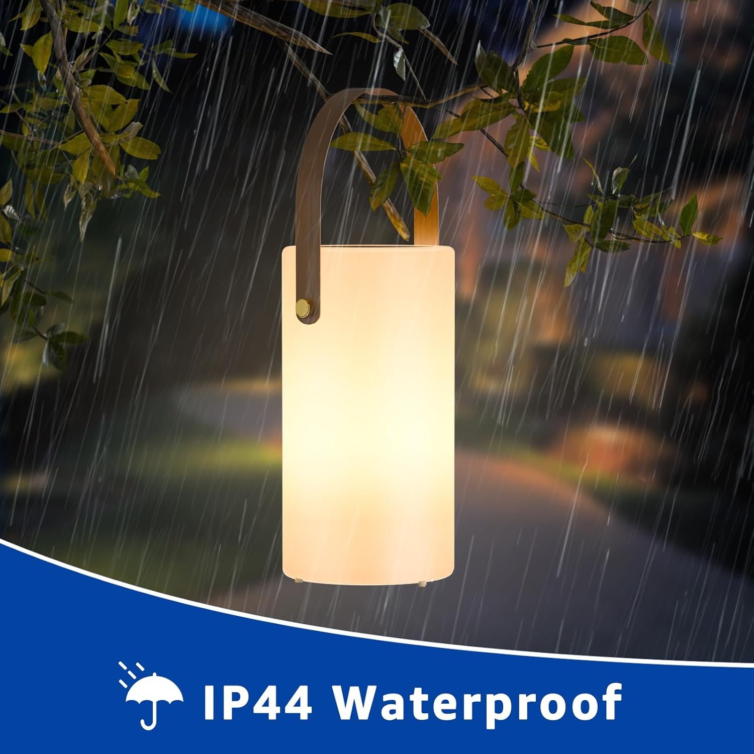 Uuffoo Lámpara de mesa solar para exteriores, linterna 2 en - Imagen 6