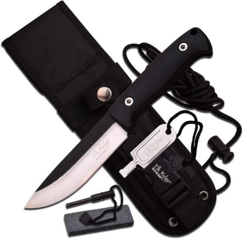 Elk Ridge - Cuchillo de hoja fija para exteriores - 10.5 pul