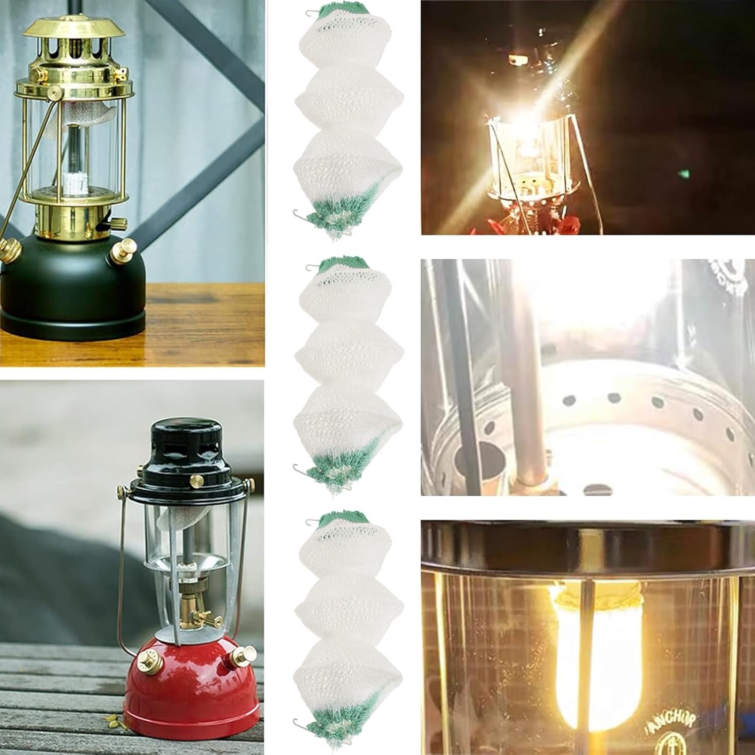 Manto de linterna Insta-Clip 2#95 Mantles de 3 capas en form - Imagen 4