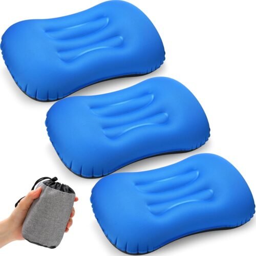 Tatuo 3 almohadas inflables de viaje para camping, almohadas