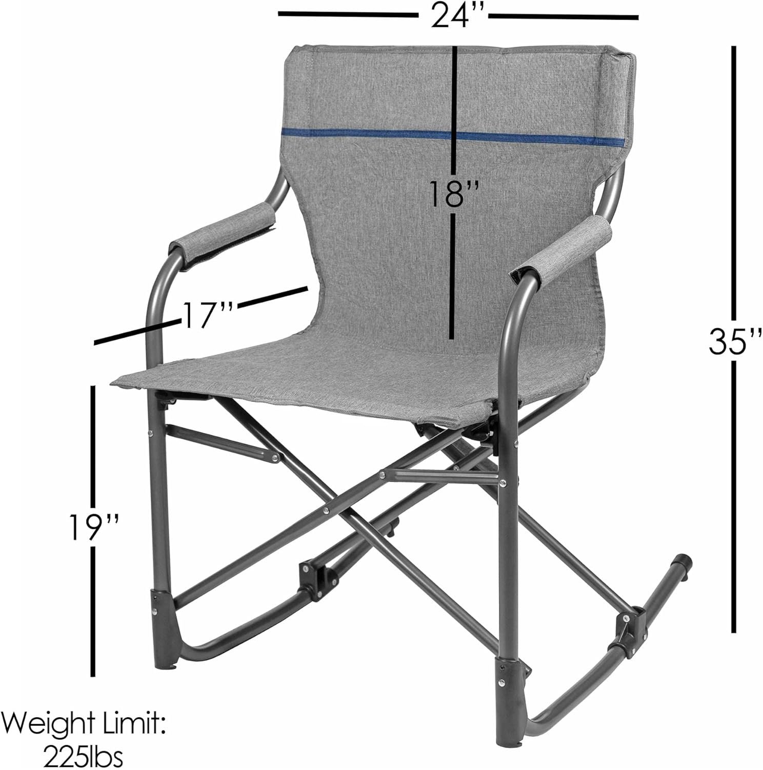 Zenithen Silla mecedora portátil plegable limitada perfecta - Imagen 3