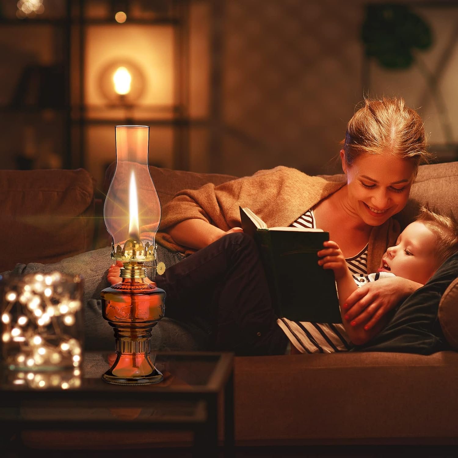 2 lámparas de aceite de cámara para uso en interiores, lámpa - Imagen 6