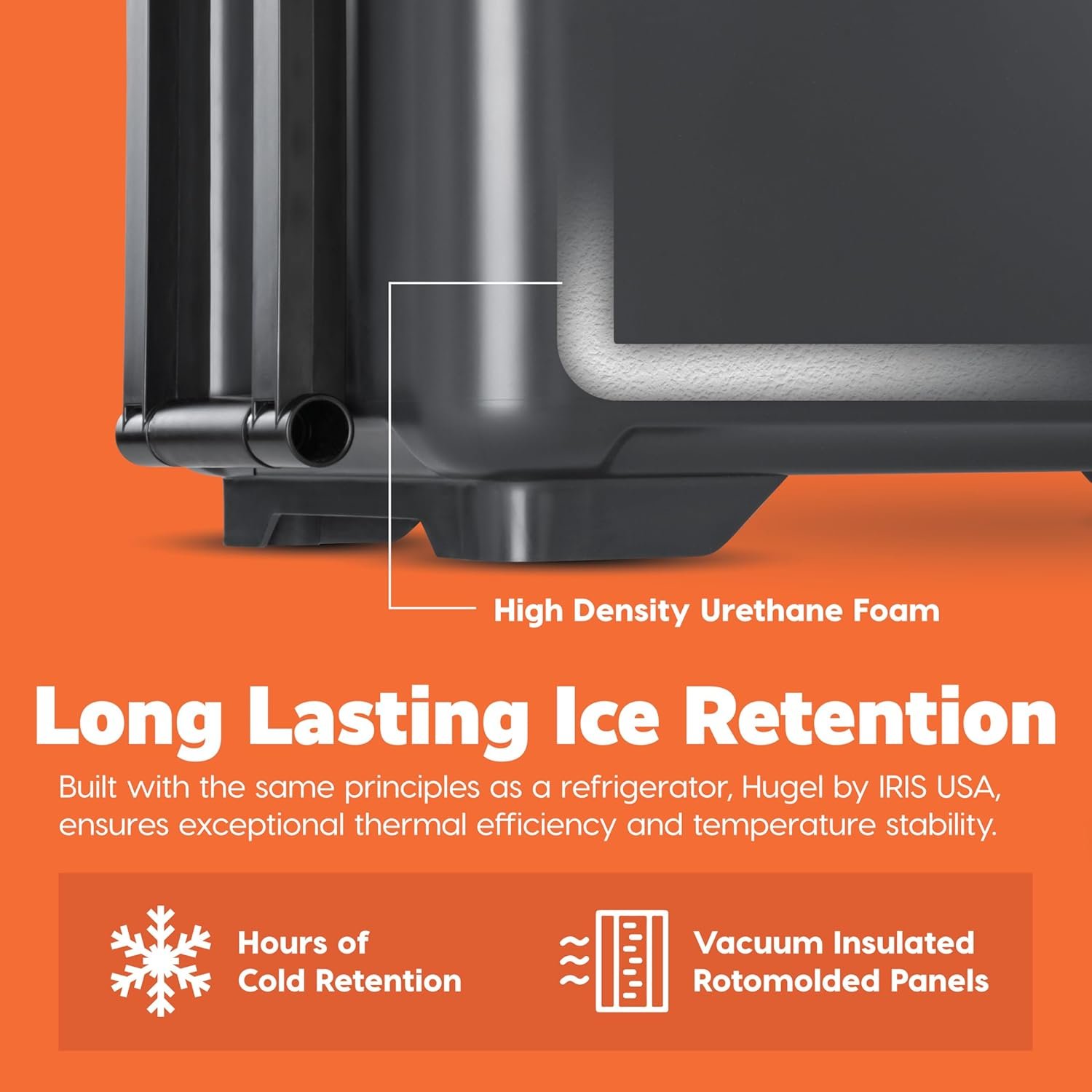 IRIS USA Hugel - Hielera con ruedas de 64 cuartos de galón, - Imagen 5