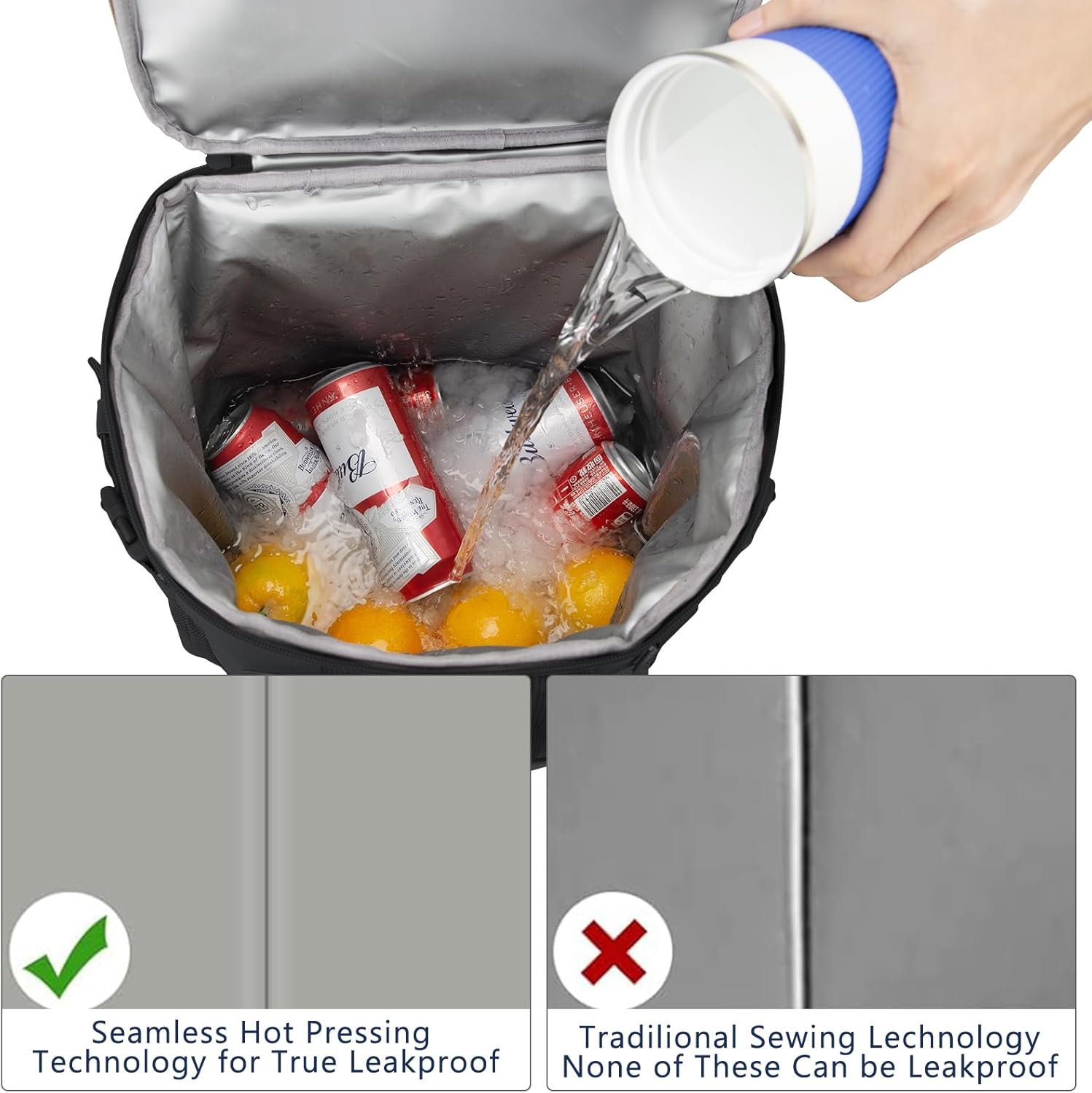 Pyrrhus Mochila térmica de 43L para 45/55 latas, mochila tác - Imagen 5