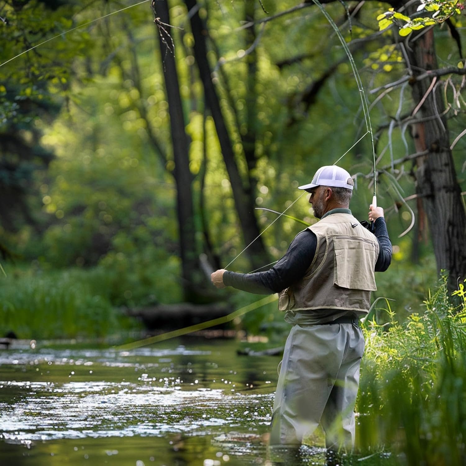SF Kit de iniciación de caña de pescar con mosca, acabado de - Imagen 6