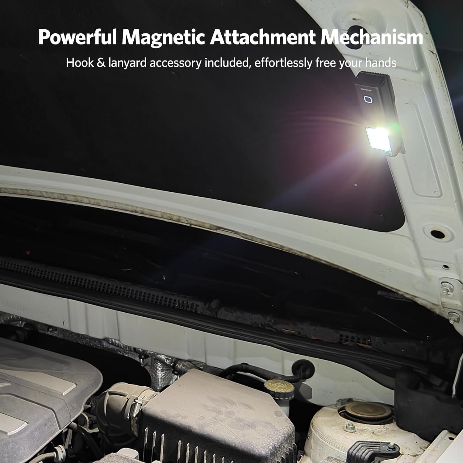 ATuMan Linterna manos libres, linterna magnética para acampa - Imagen 6