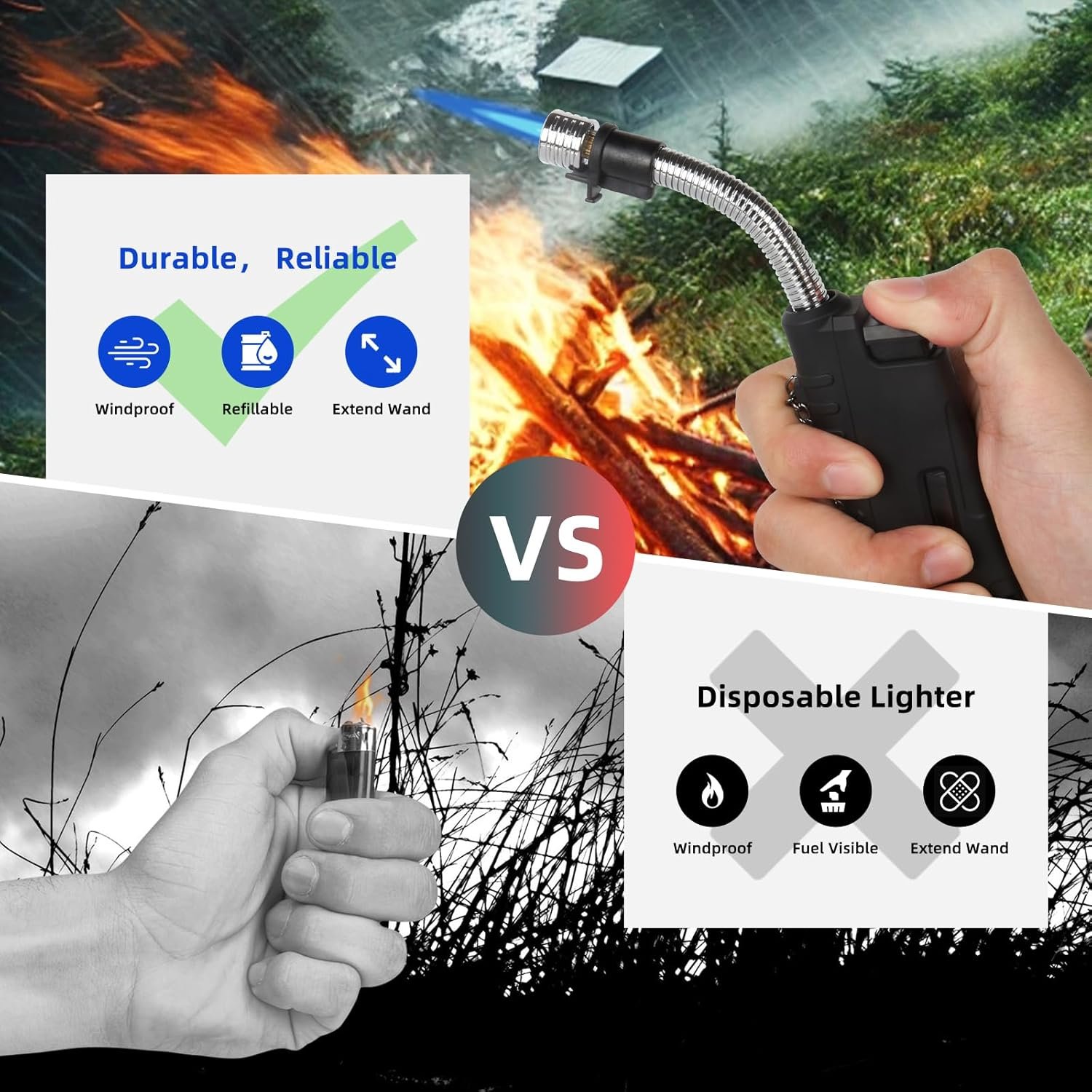 Navpeak Mini encendedor de camping práctico, portátil, flexi - Imagen 3