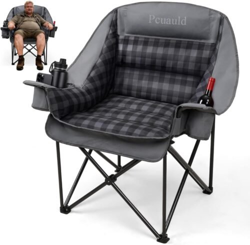 Silla de campamento extragrande XL para adultos, sillas de c