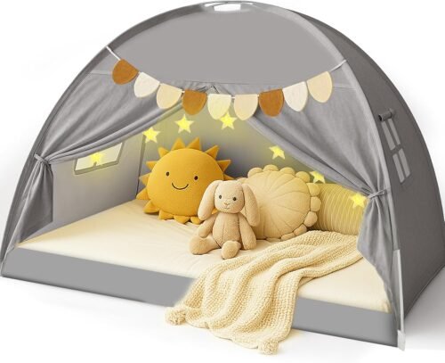 Tienda de campaña para cama individual para niños, toldo de