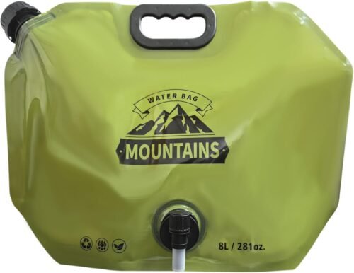 Prudance 2 bolsas de agua plegables ligeras de 8 litros, alm