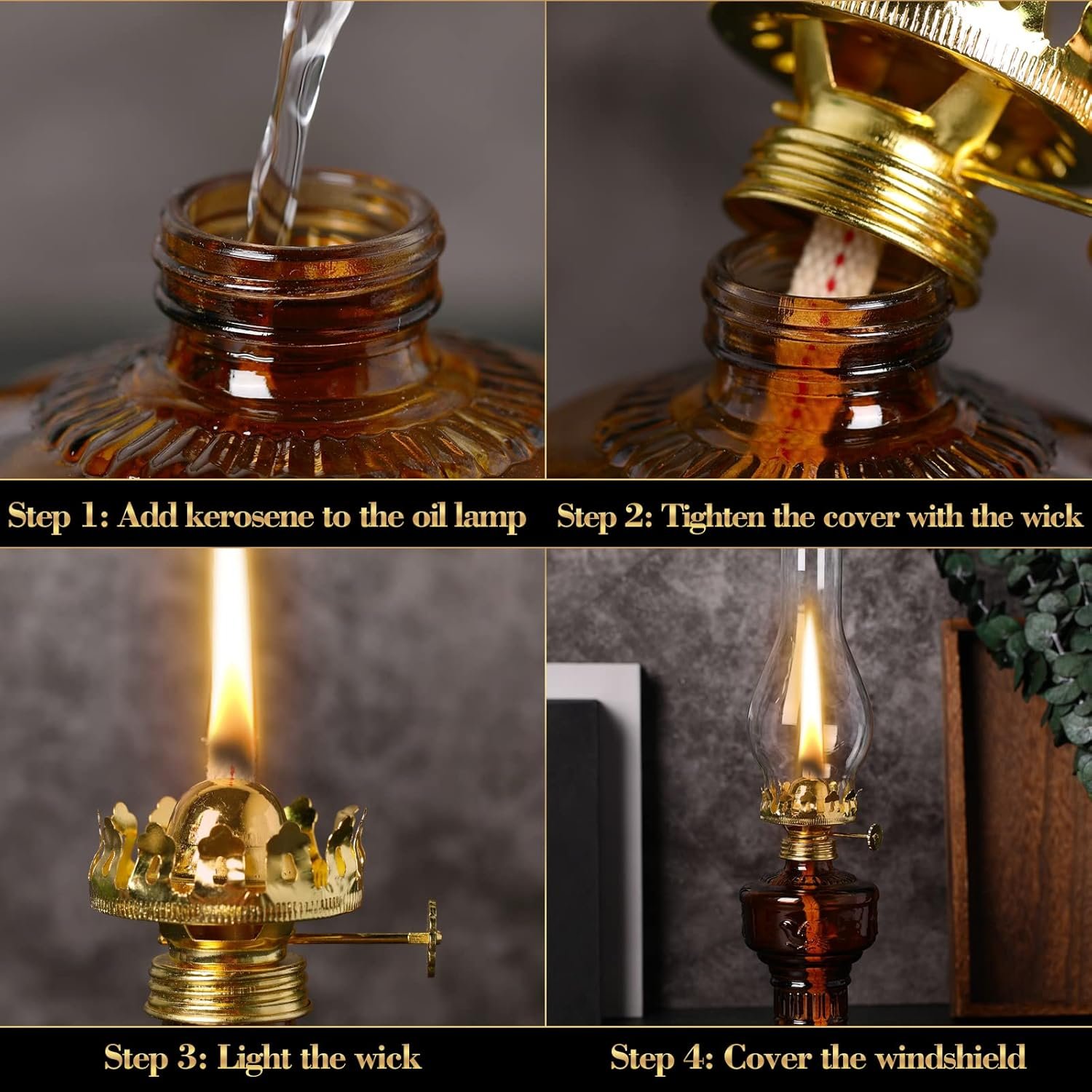 2 lámparas de aceite de cámara para uso en interiores, lámpa - Imagen 4