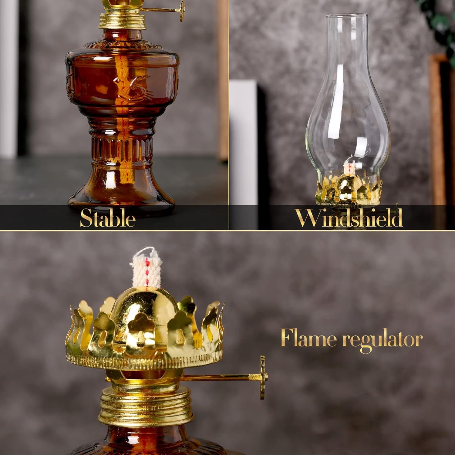 2 lámparas de aceite de cámara para uso en interiores, lámpa - Imagen 3