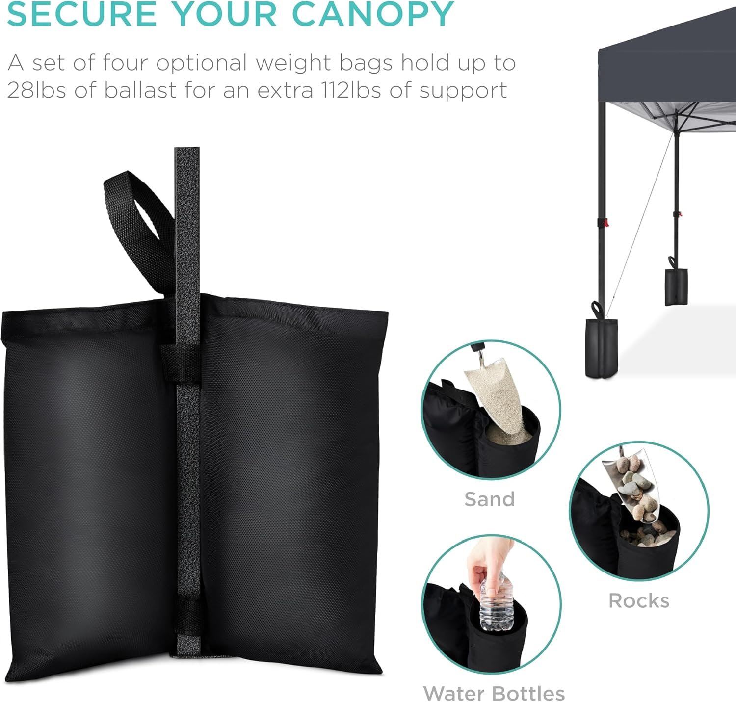 Best Choice Products Tienda de dosel desplegable para montar - Imagen 6