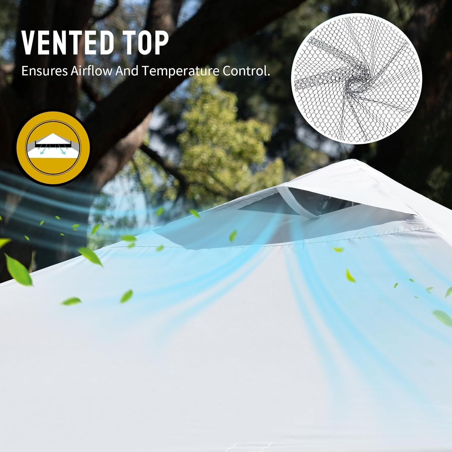 CROWN SHADES - Toldo plegable instantáneo con bolsa de trans - Imagen 5