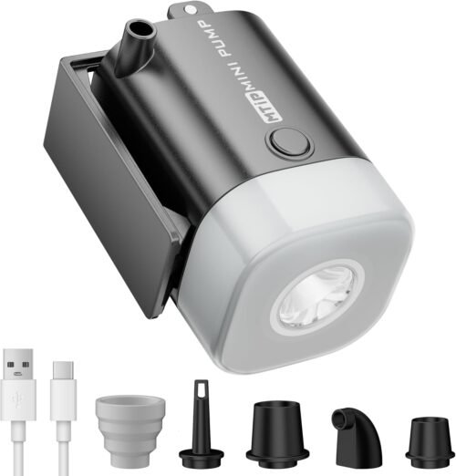 Bomba de aire portátil para inflables, mini bomba de colchón