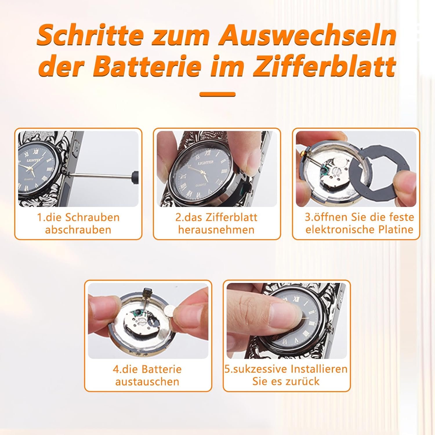 YOZWOO Encendedor de plasma con reloj y linterna | 3 en 1 US - Imagen 5