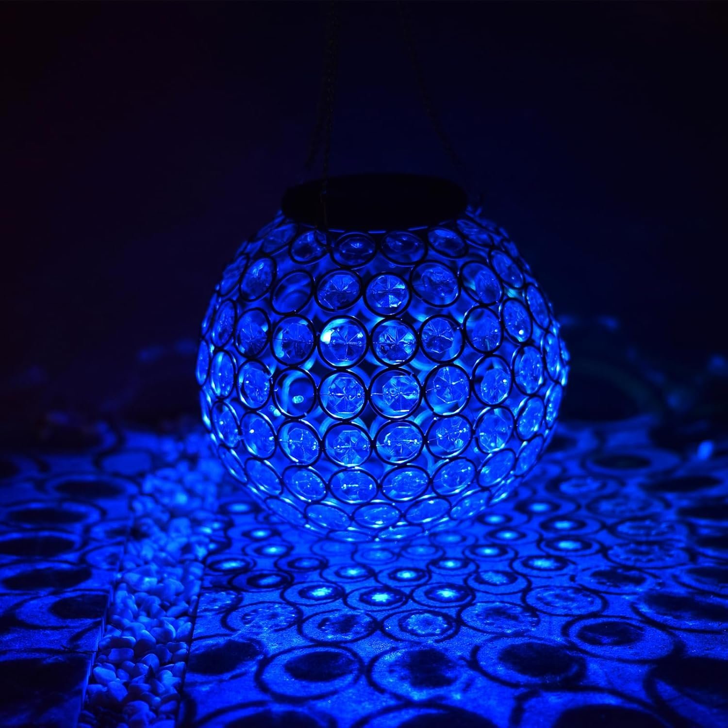 Farol colgante solar para exteriores, LED duales que cambian - Imagen 2