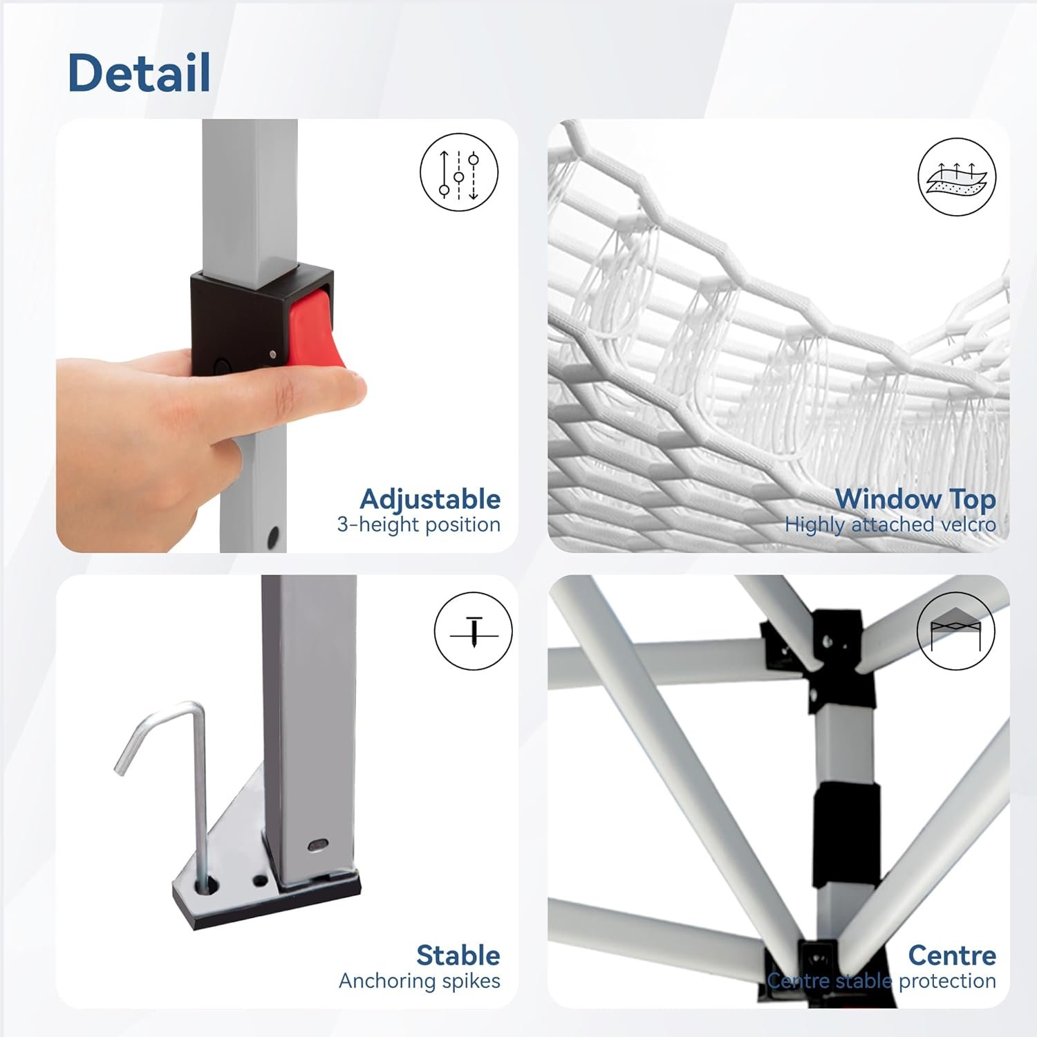 Tienda de campaña portátil de PHI VILLA de 10 x 10 pies para - Imagen 4