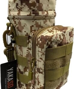 Bolsa táctica Molle para botella de agua, bolsa de hidrataci