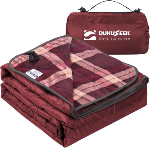 DUKUSEEK Manta grande impermeable para exteriores, acolchada