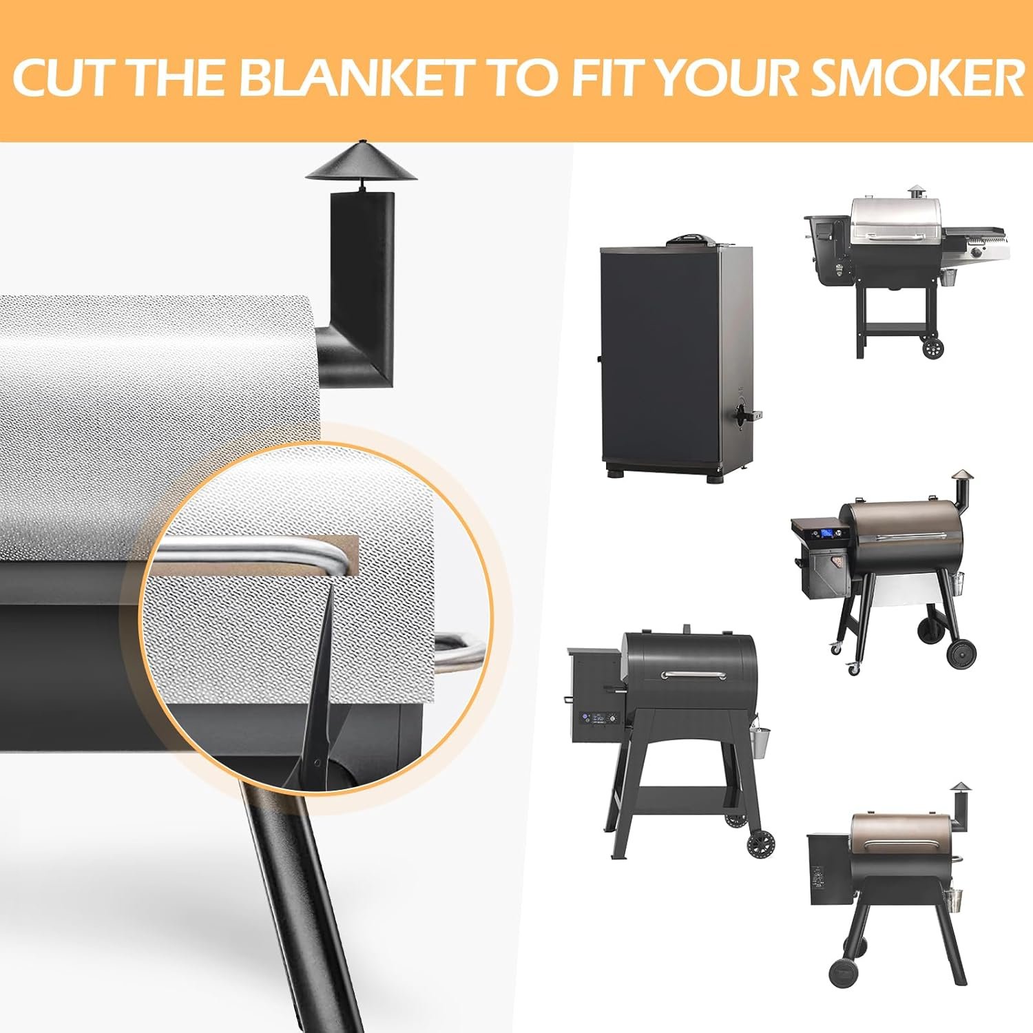 Manta para ahumar ayuda a mantener el calor en invierno, man - Imagen 4