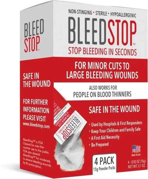BleedStop™ Polvo de primeros auxilios para coagulación de la