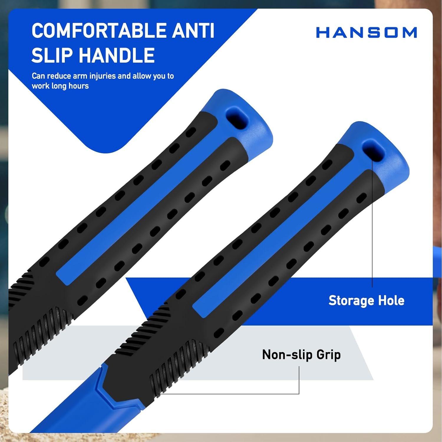 Juego de 5 martillos de goma, mazo de goma de 32 onzas, mazo - Imagen 5