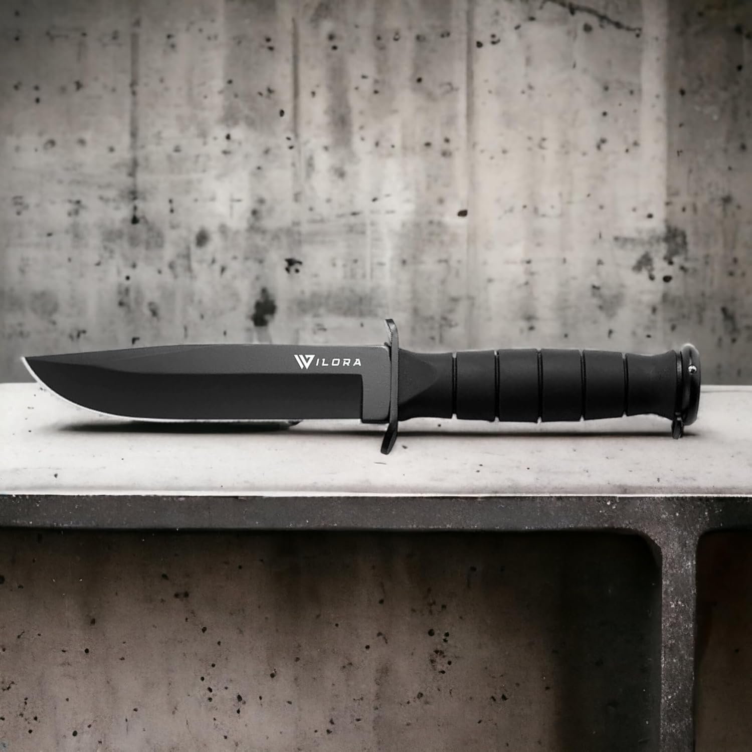 Cuchillo Bowie con arrancador de fuego, hoja de acero 5Cr13 - Imagen 6