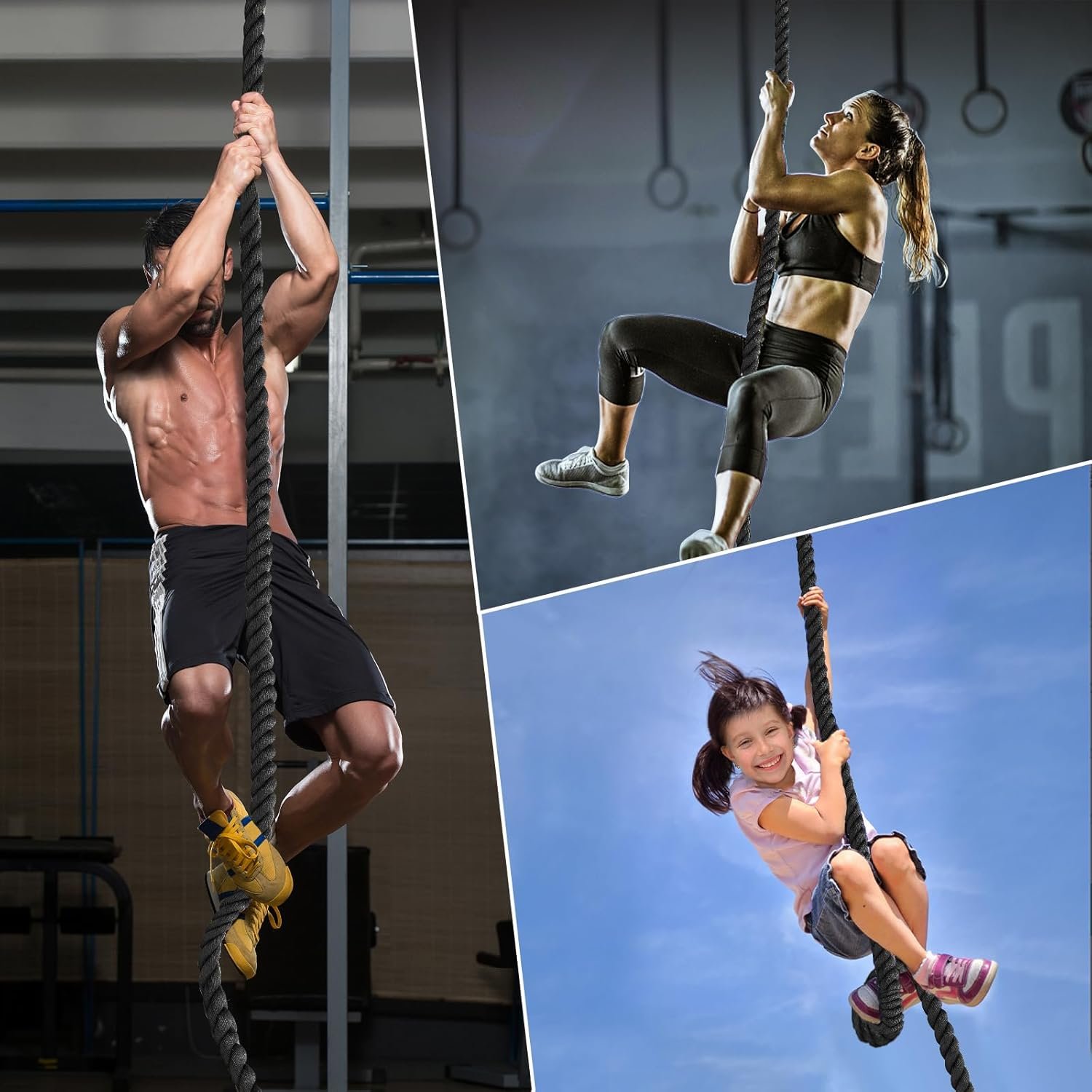 Cuerda de escalada de 1.5 pulgadas de diámetro, 10/15/20/30 - Imagen 7