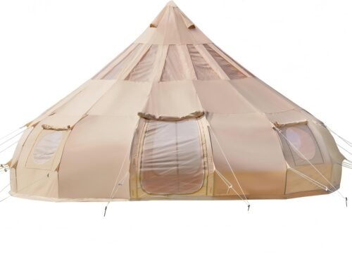 Travel Cat Canvas Hot Tent with Stove Jack & Transparent TPU